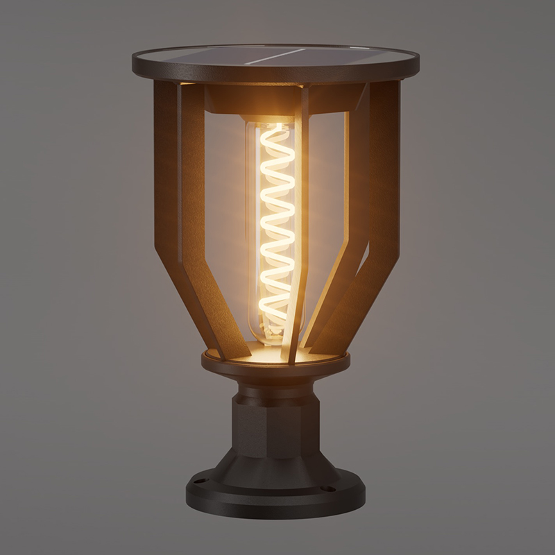 PY-LED GR D04 Runde Solar-Gartenleuchte
