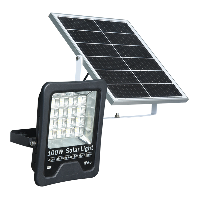 PY-SLFL20-100W Lithium-Ionen-Akku-Solar-Flutlicht