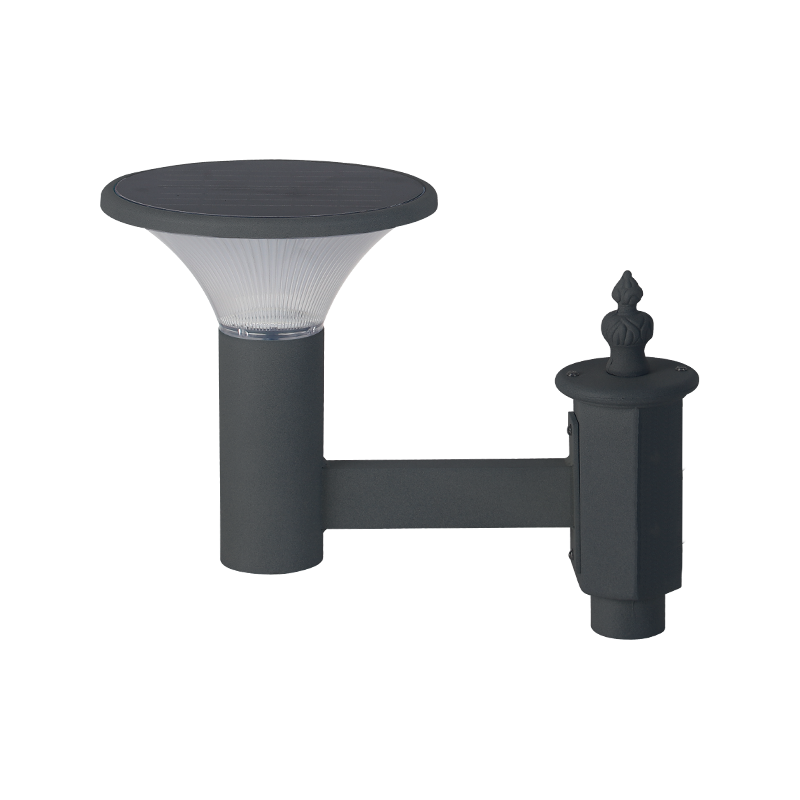 PY-SG018-8W Solar-Gartenleuchte mit einer Glühbirne